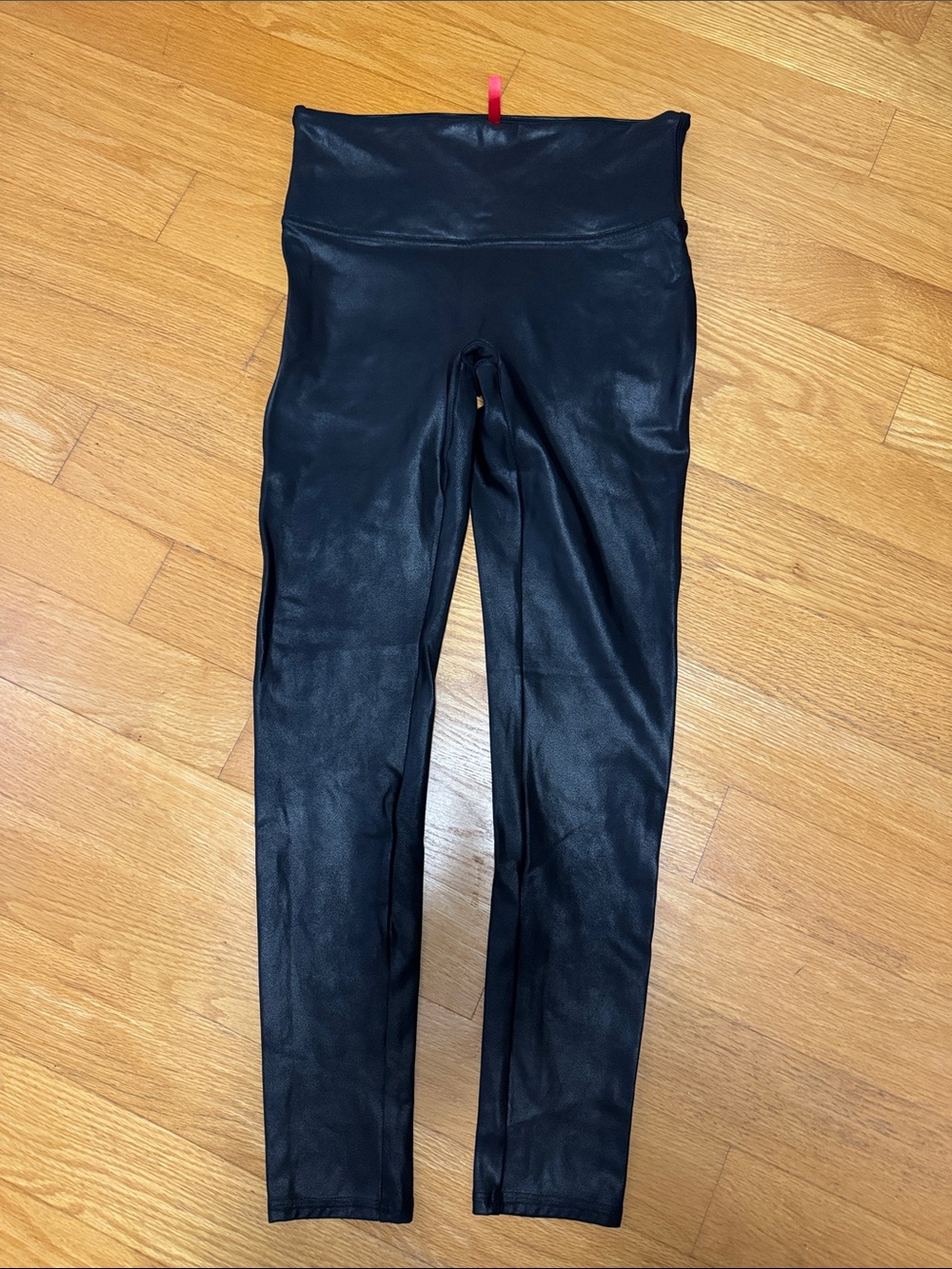 SPANX Black Faux Leather Leggings